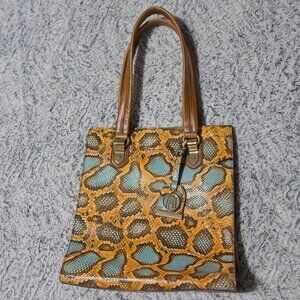 ANTONIO MELANI snake skin leather purse